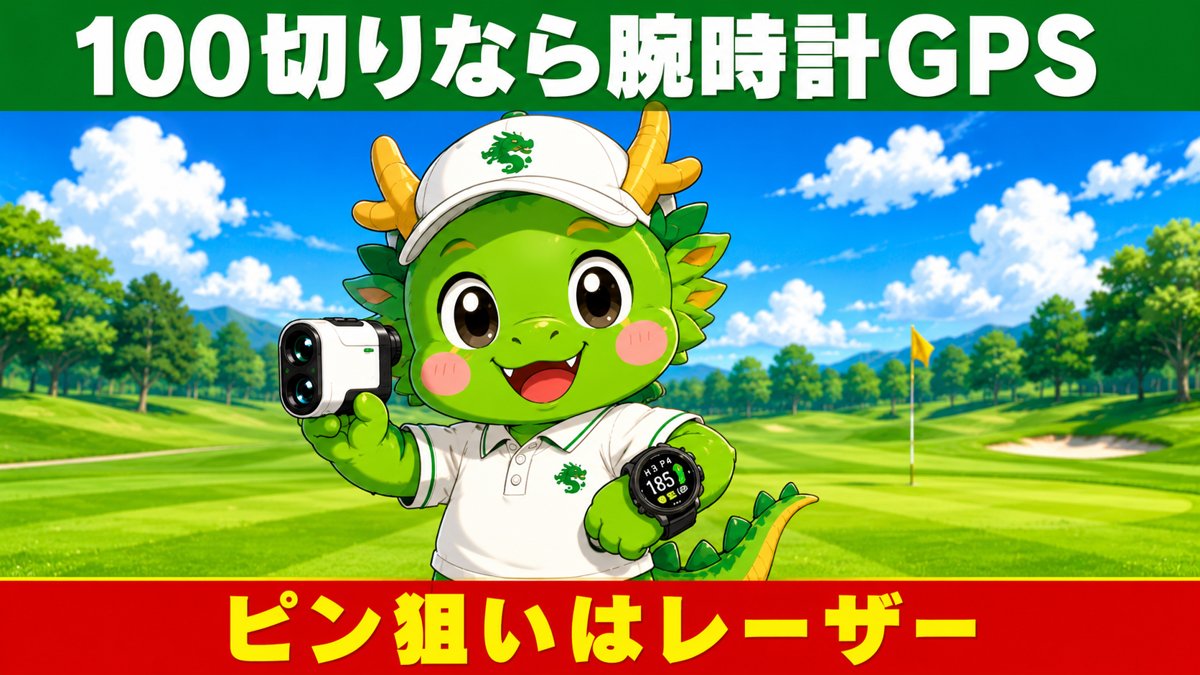 100切りなら腕時計GPS、ピン狙いはレーザー